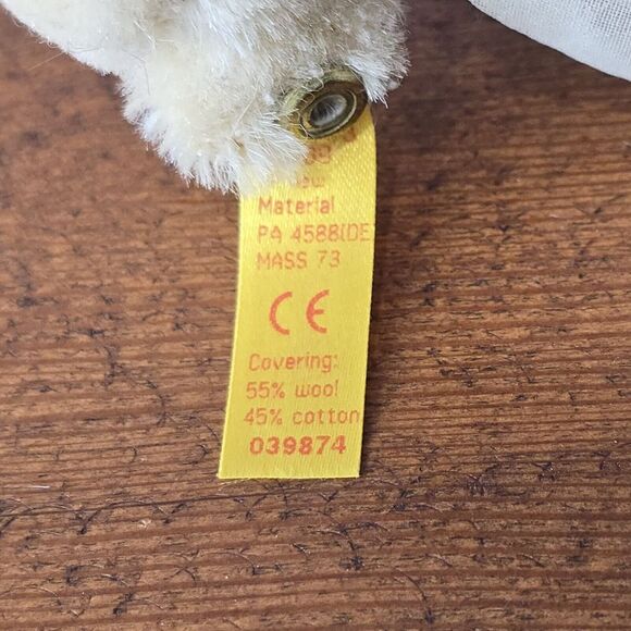 Lot of‎ 2 Steiff Bears 11" Fynn #111471 & 3" Mohair Engelchen #039874 - Picture 12 of 15